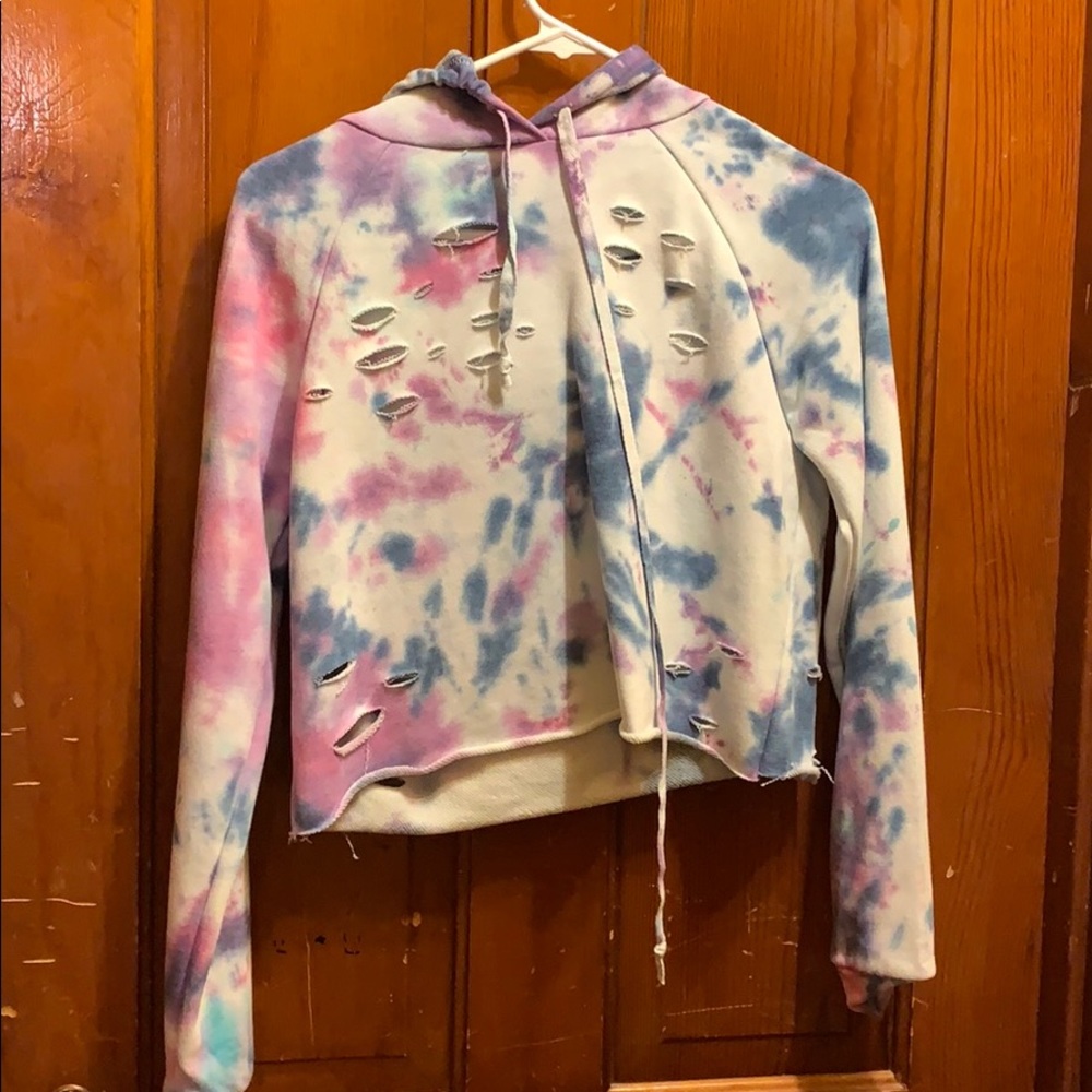 This is a crop top sweater.